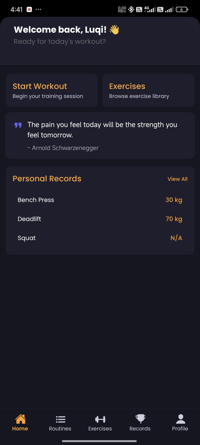 HOME SCREEN