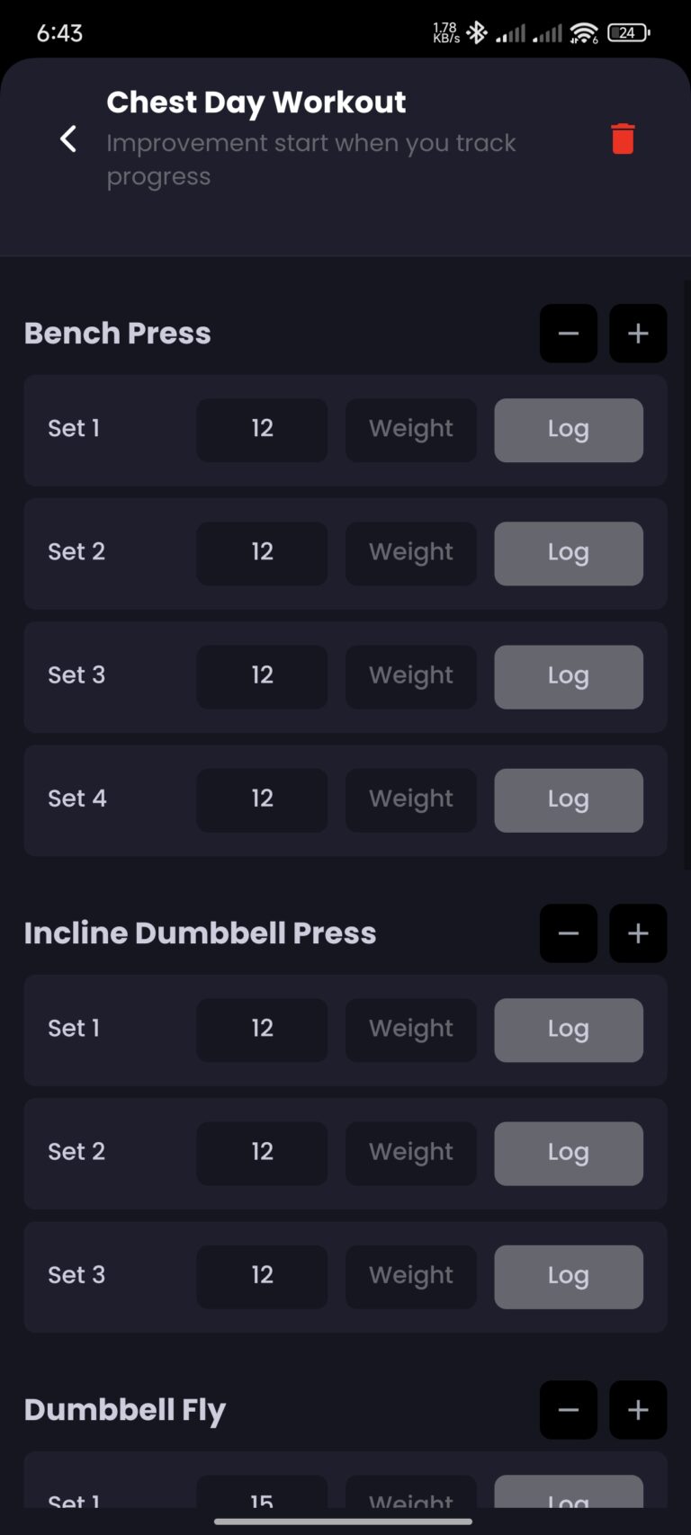 WORKOUT IN PROGRESS